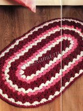 Прикроватный коврик крючком, фото