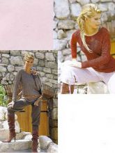 Пуловер из шелковых нитей