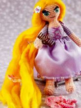 Рапунцель - игрушка крючком