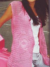 Розовый жилет