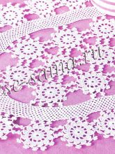 Салфетка крючком - волшебные снежинки