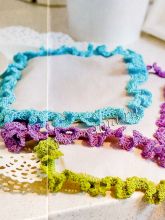 Салфеточки с ажурной отделкой крючком