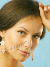 Вязаные серьги крючком - Цветы