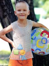 Сетка с аппликацией