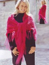 Шаль с бахромой