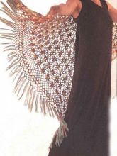 Шаль с цветочками