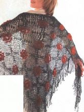 Шаль с цветочками