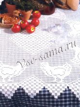 Скатерть и кайма крючком, фото