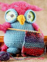 Совушка-рукодельница - игрушка крючком