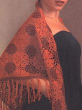 Терракотовая шаль