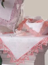 Три кружевные каймы крючком