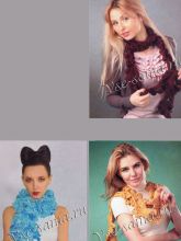 Три шарфа крючком