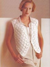 Вязаный жилет