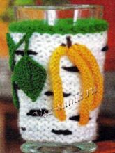 Вяжем грелку на стакан