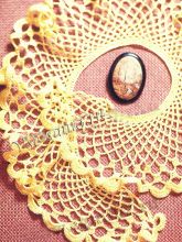 Воротничок крючком солнышко