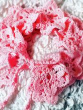 Воротничок крючком цветущая сакура