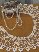 Воротник крючком - капли росы