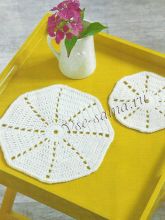 Восьмиугольные салфетки крючком