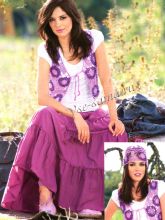 Ажурный жилет и шапочка