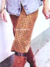 Ажурная юбка крючком, фото