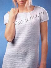 Белое платье крючком