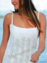 Белый топ крючком