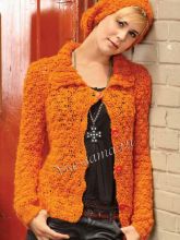 Яркий комплект из пряжи с утолщениями, фото