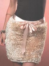 Юбка крючком с оборками