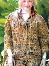 Кардиган крючком, фото