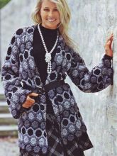 Кардиган из шестиугольников