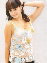 Кофточка крючком Цветущие поля