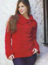 Кофточка - Алый мак