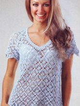 Красивый голубой пуловер