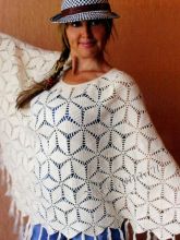 Накидка крючком Осенние вечера