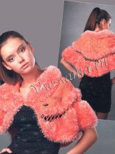 Пелерина с пушистой отделкой