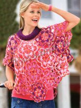 Пончо крючком