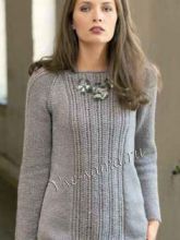 Пуловер-реглан с вертикальными полосами, фото