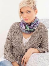 Серый жакет с запахом