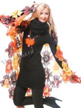 Шаль крючком - вся в цветах