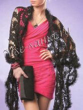 Шаль крючком Южная ночь