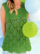 Связанная крючком туника