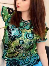 Топ крючком - ирландское кружево