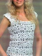 Топ крючком из квадратных мотивов