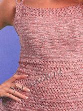 Топ с бретелями крючком из колец