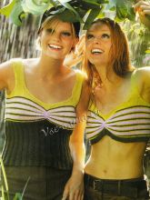 Топ с полосками и топ-бюстье, фото