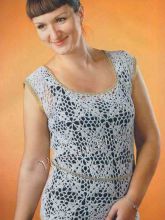 Топ с золотистой отделкой, фото