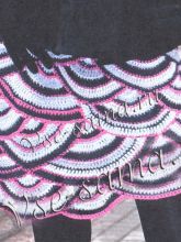 Вязание юбки из полукругов крючком