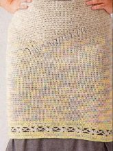 Вязание меланжевой юбки крючком