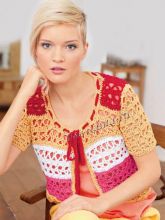 Жакет - узоры и полоски