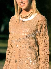 Жакет крючком - Мотив круга